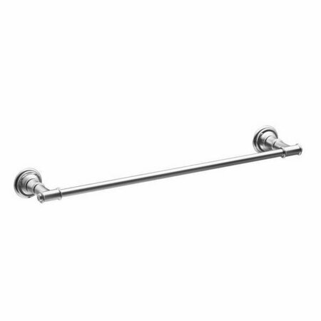 C S I DONNER Moen Towel Bar, 24 in L Rod, Aluminum, Chrome, Surface Mounting DN9124CH